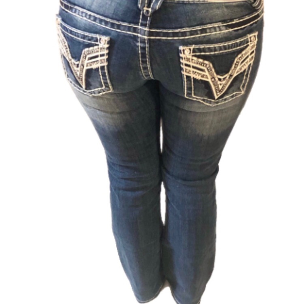 VIGOSS Bling Jeans size 27 short bootcut